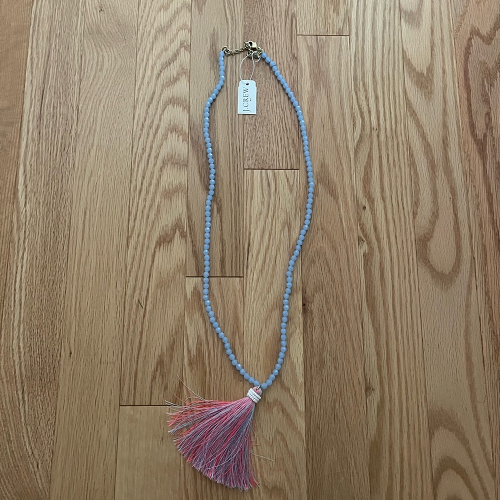 NWT! J.Crew Blue Faceted Necklace